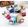 Winter baby children acrylic gloves boys and girls knitted warm cute hanging neck cartoon bear baby gloves
